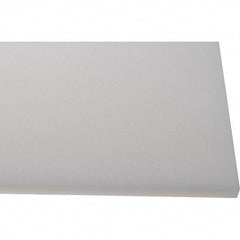 Made in USA - 1/2" Thick x 2' Wide x 4' Long, Polyethylene (HDPE) Sheet - White, Shore D-65 Hardness, Cutting Board Grade, ±10% Tolerance - Benchmark Tooling