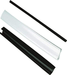 Caplugs - Vinyl Edge Liner - 3/4" Inside Width, 0.35" Deep, 0.38 to 0.759" Hard Metal Thickness, Black - Benchmark Tooling