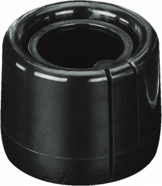 Caplugs - Round Head, Tear-Tab Tube Cap - Low-Density Polyethylene, Black - Benchmark Tooling