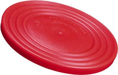 Caplugs - Round Head Flange Cap - Low-Density Polyethylene, Red - Benchmark Tooling