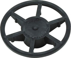 Caplugs - 1" ID, Pin Wheel Cap - 35/64" Long, Low-Density Polyethylene, Black - Benchmark Tooling