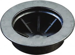 Caplugs - 1.225" ID, Round Head Coupling Plug - 1.69" OD, 3/8" Long, Low-Density Polyethylene, Black - Benchmark Tooling