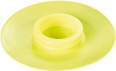 Caplugs - 3.35" ID, Push-On Flange Cap - 7.72" OD, 63/64" Long, Low-Density Polyethylene, Yellow - Benchmark Tooling
