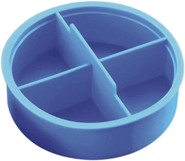 Caplugs - 0.44" ID, Round Head Tube Plug - 3/8" Long, Low-Density Polyethylene, Blue - Benchmark Tooling