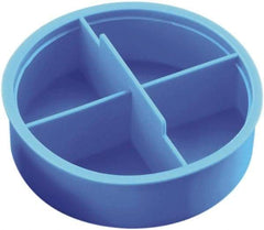 Caplugs - 1.3" ID, Round Head Tube Plug - 1.38" OD, 1" Long, Low-Density Polyethylene, Blue - Benchmark Tooling