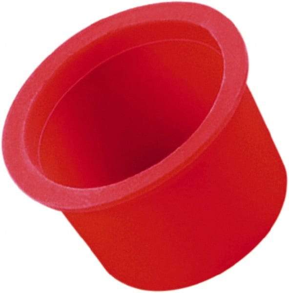 Caplugs - 0.298" ID, Round Head, Tapered Masking Cap/Plug - 0.58" OD, 3/8" Long, Silicone, Natural (Color) - Benchmark Tooling