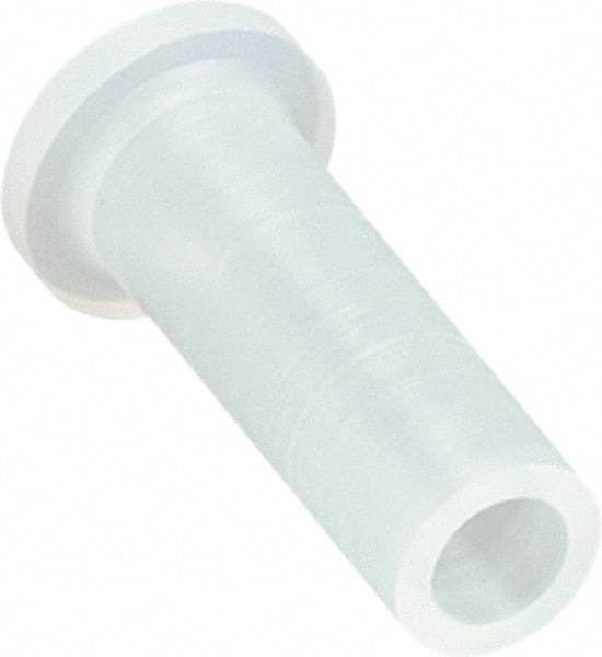 Caplugs - Round Head Cap with Flange - 1-27/64" Long, Silicone, Natural (Color) - Benchmark Tooling