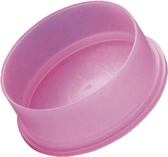 Caplugs - Round Head, Static Dissipative Cap - 0.97" OD, 1/2" Long, Polyethylene, Pink - Benchmark Tooling