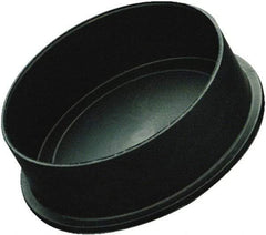 Caplugs - Conductive, Round Head, Static Dissipative Cap - 1.36" OD, 9/16" Long, Polyethylene Copolymer, Black - Benchmark Tooling