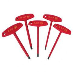 5PC INSULATED T-HANDLE HEX SET-MM - Benchmark Tooling