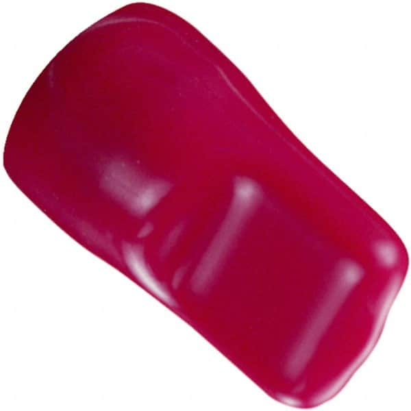 Caplugs - 0.615" ID, Pull-Tab, Round Head Cap - 1-3/16" Long, Vinyl, Red - Benchmark Tooling