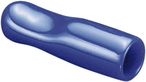 Caplugs - 0.53" ID, Pull-Tab, Round Head Cap - 1-1/8" Long, Vinyl, Blue - Benchmark Tooling