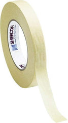 Caplugs - 1/2" Wide x 60 Yd Long Off-White Crepe Paper High Temperature Masking Tape - Series KD110500, 7.5 mil Thick - Benchmark Tooling