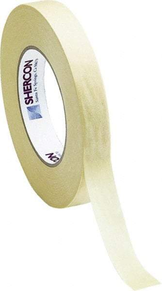 Caplugs - 150mm Wide x 55 m Long Off-White Crepe Paper High Temperature Masking Tape - Series KD11150MM, 7.5 mil Thick - Benchmark Tooling