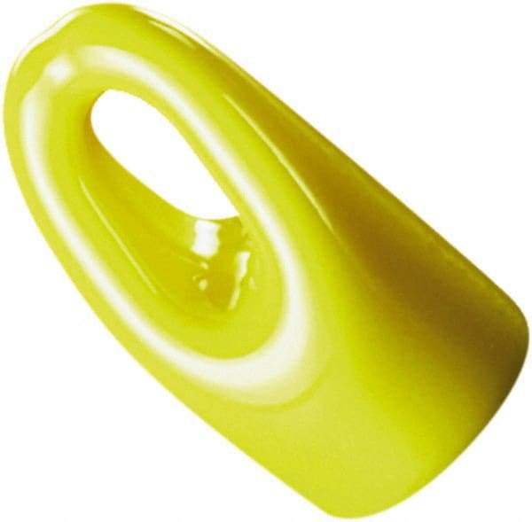 Caplugs - Round Head Hanger Tip Cap - 1/2" Long, Vinyl, Yellow - Benchmark Tooling