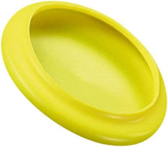 Caplugs - Flexible, Round Head Flange Cap - 3.18" OD, 1/16" Long, Vinyl, Red - Benchmark Tooling