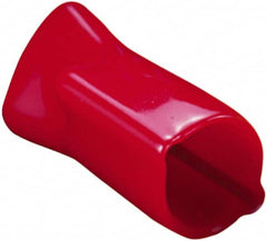 Caplugs - 0.4" ID, Round Head Vented Cap - 0.51" OD, 3/4" Long, Vinyl, Orange - Benchmark Tooling