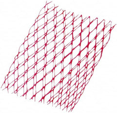 Caplugs - 3 to 5" Diam Stretchable Protective Mesh Sleeving - 10' Long, Red - Benchmark Tooling