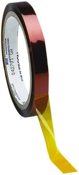 Caplugs - 30mm Wide x 33 m Long Amber Polyamide High Temperature Masking Tape - Series 22-30MM, 2.5 mil Thick - Benchmark Tooling