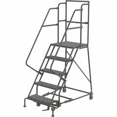 TRI-ARC - Rolling & Wall Mounted Ladders & Platforms Type: Rolling Warehouse Ladder Style: Rolling Platform Ladder - Benchmark Tooling