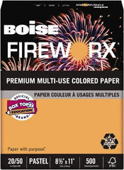Boise - 8-1/2" x 11" Pumpkin Glow Colored Copy Paper - Use with Laser Printers, Copiers, Plain Paper Fax Machines, Multifunction Machines - Benchmark Tooling
