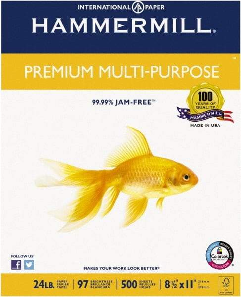 Hammermill - 8-1/2" x 11" White Copy Paper - Use with All Office Equipment - Benchmark Tooling