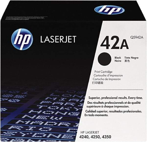 Hewlett-Packard - Black Toner Cartridge - Use with HP LaserJet 4250, 4350 - Benchmark Tooling