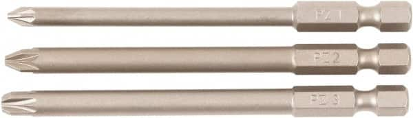 Wiha - #1, #2, #3 Pozidriv Screwdriver Bit - 90mm OAL - Benchmark Tooling