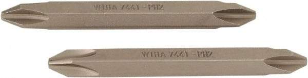 Wiha - #2, Phillips Screwdriver Bit - 1/4" Drive, - Benchmark Tooling