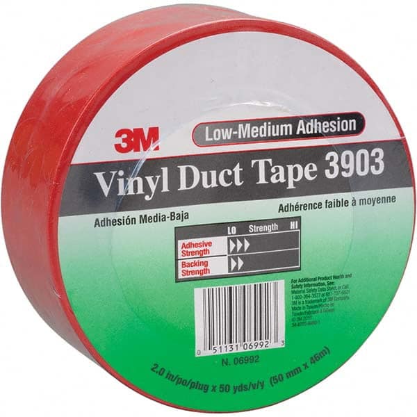 3M - 50 Yd x 49" x 6.5 mil Red Vinyl Duct Tape - Benchmark Tooling