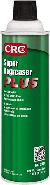 CRC - 20 oz Aerosol Cleaner/Degreaser - Aerosol, Super Degreaser, Unscented - Benchmark Tooling