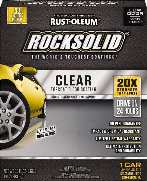 Rust-Oleum - 70 oz Clear Floor Coating - Low Odor & Chemical Resistant - Benchmark Tooling