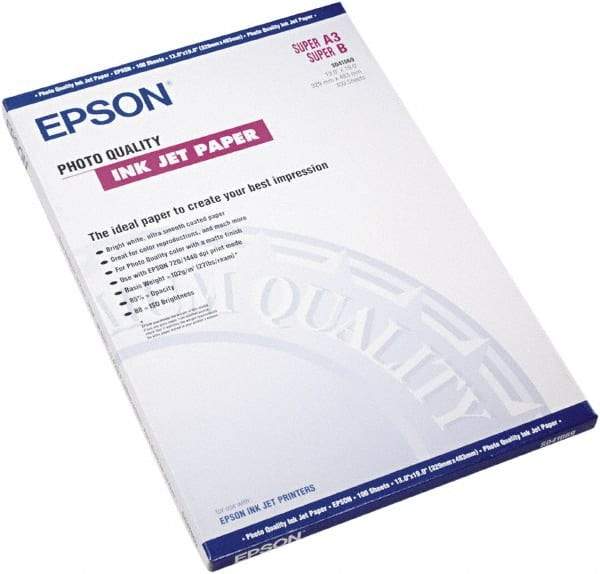 Epson - 13" x 19" Bright White Photo Paper - Use with Inkjet Printers - Benchmark Tooling