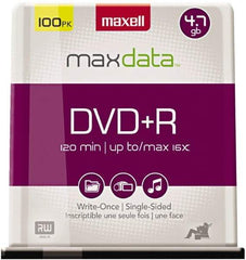 Maxell - Silver DVD+R Disc - Use with CD, DVD Drives - Benchmark Tooling