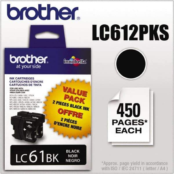 Brother - Black Ink Cartridge - Use with Brother DCP-J140W, 165C, 375CW, 385C, 395CN, 585CW, MFC-250C, 255CW, 290C, 295CN, 490CW, 495CW, J615W, 775CW, 790CW, 795CW, 990CW - Benchmark Tooling