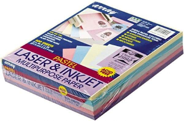 Pacon - 8-1/2" x 11" Assorted Colors Colored Copy Paper - Use with Laser Printers, Copiers - Benchmark Tooling