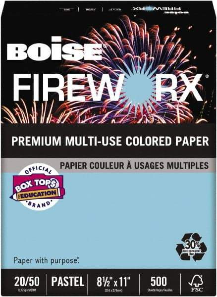 Boise - 8-1/2" x 11" Turbulent Turquoise Colored Copy Paper - Use with Laser Printers, Copiers, Plain Paper Fax Machines, Multifunction Machines - Benchmark Tooling
