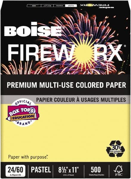 Boise - 8-1/2" x 11" Crackling Canary Colored Copy Paper - Use with Laser Printers, Copiers, Plain Paper Fax Machines, Multifunction Machines - Benchmark Tooling