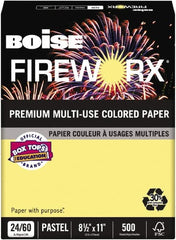 Boise - 8-1/2" x 11" Crackling Canary Colored Copy Paper - Use with Laser Printers, Copiers, Plain Paper Fax Machines, Multifunction Machines - Benchmark Tooling