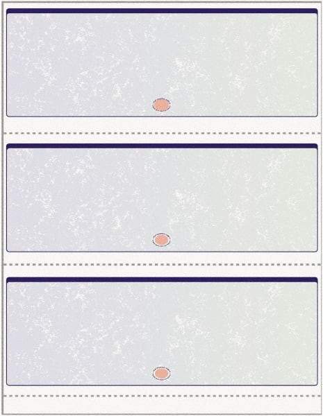 DocuGard - 8-1/2" x 11" Blue & Green Standard Security Check - Use with Inkjet Printers, Laser Printers - Benchmark Tooling