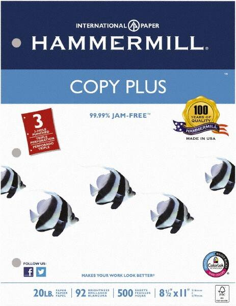 Hammermill - 8-1/2" x 11" White Copy Paper - Use with Laser Printers, Copiers, Fax Machines, Multifunction Machines - Benchmark Tooling