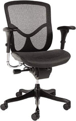 ALERA - 42-3/8" High Ergonomic Multifunction Chair - 28" Wide x 29-1/8" Deep, Breathable-A-Grade Black Mesh Seat, Black - Benchmark Tooling