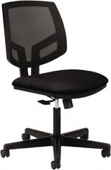 Hon - 38-3/4" High Task Chair - 24" Wide x 25" Deep, 100% Polyester Seat, Black - Benchmark Tooling