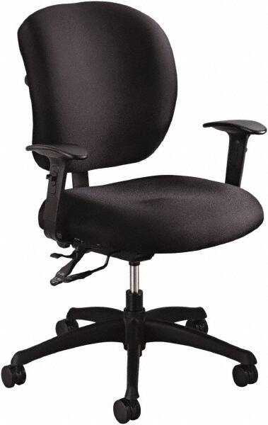 Safco - 38" High Task Chair - 26" Wide x 26" Deep, Foam Seat, Black - Benchmark Tooling