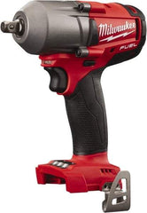 Milwaukee Tool - 1/2" Drive 18 Volt Pistol Grip Cordless Impact Wrench & Ratchet - 0 to 2,400 RPM, 0 to 3,000 BPM, 450 Ft/Lb Torque, Lithium-Ion Batteries Not Included - Benchmark Tooling