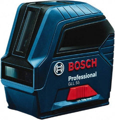 Bosch - 2 Beam 50' Max Range Self Leveling Cross Line Laser - ±5/16\x94 at 30' Accuracy, Battery Included - Benchmark Tooling