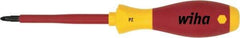 Wiha - #0 Point, 60mm Blade Length Posidrive Screwdriver - 164mm OAL - Benchmark Tooling