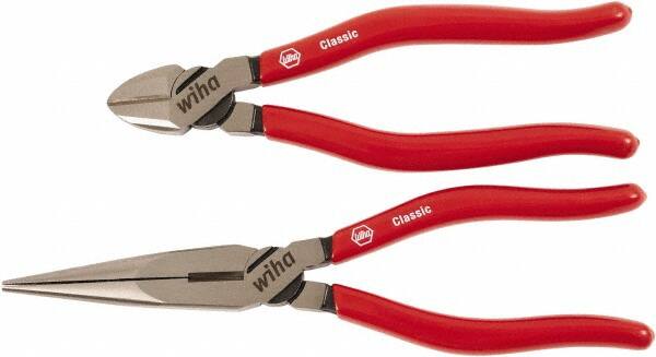 Wiha - 2 Piece Cutting Plier Set - Comes in Vinyl Pouch - Benchmark Tooling