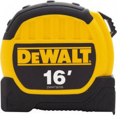 DeWALT - 16' x 1-1/8" Tape Measure - 1/16" Graduation, Inch Graduation Style - Benchmark Tooling