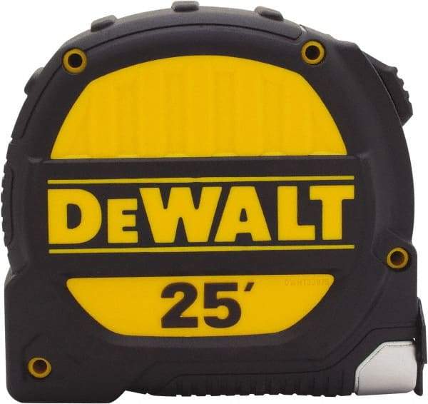 DeWALT - 25' x 1-1/4" Tape Measure - 1/16" Graduation, Inch Graduation Style - Benchmark Tooling